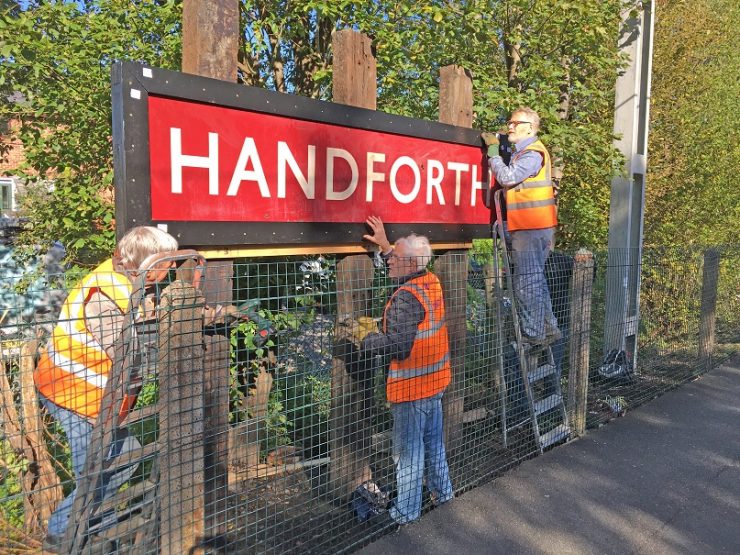 A vintage Running In Board installed at Handforth Station - Cheshire ...