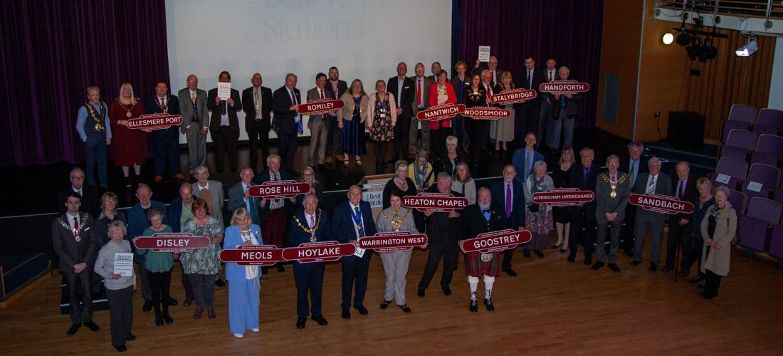 Group-Shot 2021 Cheshire Best Kept Stations Winners 2021
