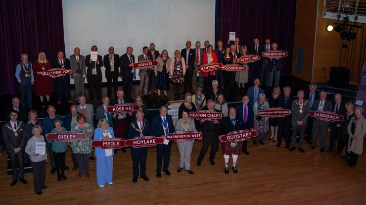 Group-Shot 2021 Cheshire Best Kept Stations Winners 2021