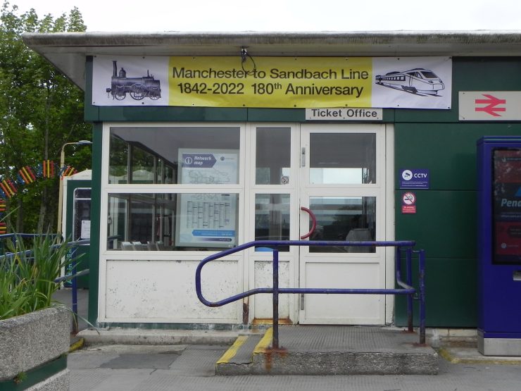 1. Banner on Handforth station concourse